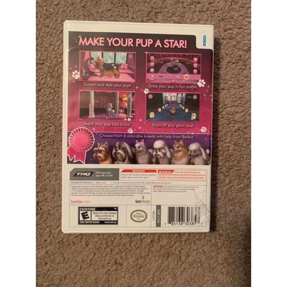 Barbie Groom And Glam Pups Wii